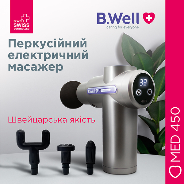 Перкусійний електромасажер B.Well MED-450 2