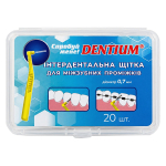 Интердентальная щетка для межзубных промежутков DENTIUM, 20 шт