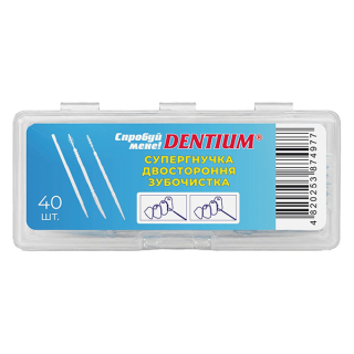 Флос-зубочистка DENTIUM в контейнере, 30 шт