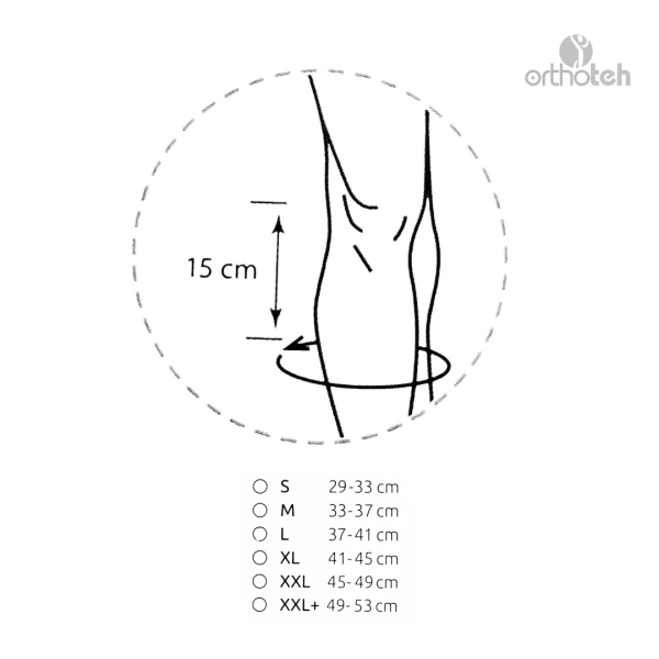 Бандаж на колінний суглоб посилений Knee Brace Long, ORT-90102, Orthoteh (Болгарія) 8