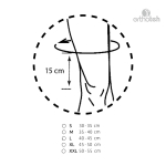 Бандаж фіксуючий на колінний суглоб Knee Brace Short, ORT-90101, Orthoteh (Болгарія) 6