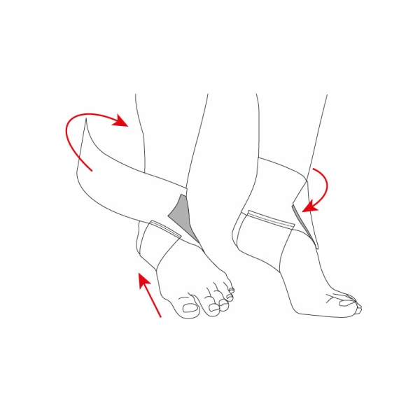 Бандаж для гомілковостопного суглоба еластичний Toros-Group, Тип 410 (чорний) 2