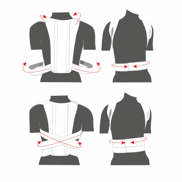 Корсет для коррекции осанки детский Toros-Group, Тип 652 (белый) 2