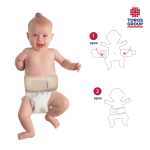 Бандаж протигрижовий пупковий дитячий Toros-Group, Тип 353-0 (бежевий) 6