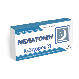 Мелатонін К&Здоров'Я 30 таблеток по 200 мг