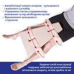 Бандаж-подушка для жорсткої фіксації стегон Toros-Group, Тип 520 (бежевий) 6