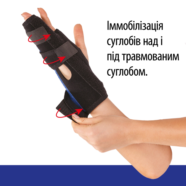 Бандаж (ортез) для кисті руки неопреновий універсальний Toros-Group, Тип 556 (чорний) 4