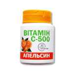 Вітамін С-500 зі смаком апельсин, табл. 0,5 г №30 банка