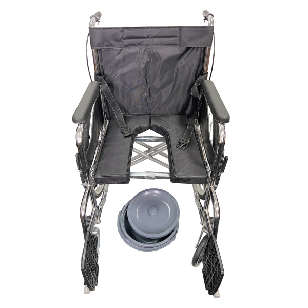 Візок інвалідний з санітарним оснащенням, складний, тип 1043 2