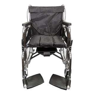 Візок інвалідний з низькими пневматичними шинами, складний (з санітарним оснащенням), тип 1044