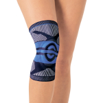 Бандаж для колінного суглоба компресійний з силіконовим кільцем Тип 507 (синій) розмір 2 (L)