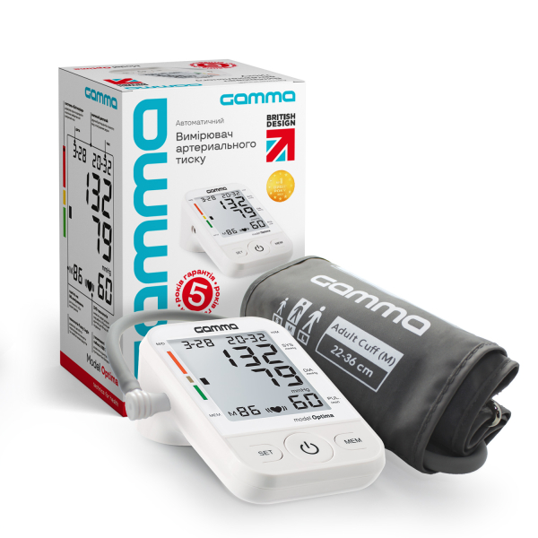Автоматический тонометр на плечо Gamma 4Gen Optima (размер манжеты 22-36 см) 2