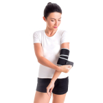 Бандаж для локтевого сустава разъемный неопреновый универсальный Toros-Group, Тип 600 (черный) 2