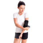 Бандаж для локтевого сустава разъемный неопреновый универсальный Toros-Group, Тип 600 (черный) 3