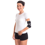 Бандаж для локтевого сустава разъемный неопреновый универсальный Toros-Group, Тип 600 (черный) 5