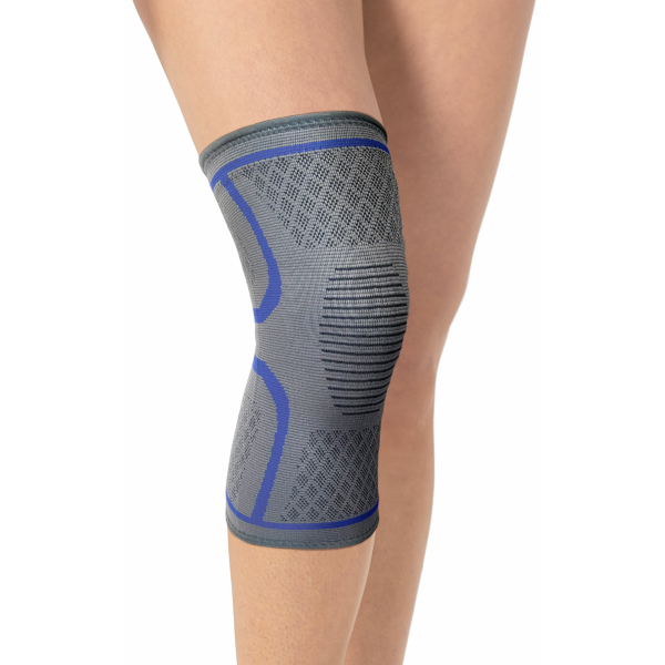 Бандаж для колінного суглоба компресійний, Тип 509-H, р.XL (сірий)