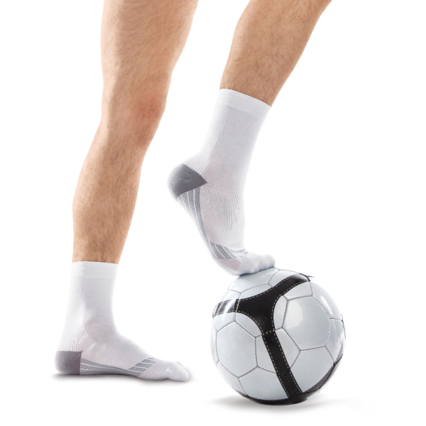 Шкарпетки антиварикозні для спорту з компресією 18-21 мм рт. ст. Tiana, Тип 755 (білий)
