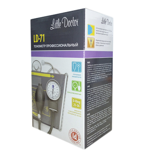 Механічний тонометр Little Doctor LD-71 (розмір манжети 25-36 см) 2 Toros Механічний тонометр Little Doctor LD-71 (розмір манжети 25-36 см) 2