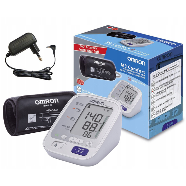 Автоматичний тонометр на плече Omron М3 Comfort HEM-7134-ALRU з адаптером (розмір манжети 22-42 см) 7 Toros Автоматичний тонометр на плече Omron М3 Comfort HEM-7134-ALRU з адаптером (розмір манжети 22-42 см) 7