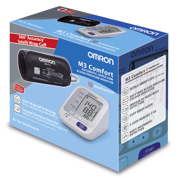 Автоматичний тонометр на плече Omron М3 Comfort HEM-7134-ALRU з адаптером (розмір манжети 22-42 см) 8 Toros Автоматичний тонометр на плече Omron М3 Comfort HEM-7134-ALRU з адаптером (розмір манжети 22-42 см) 8