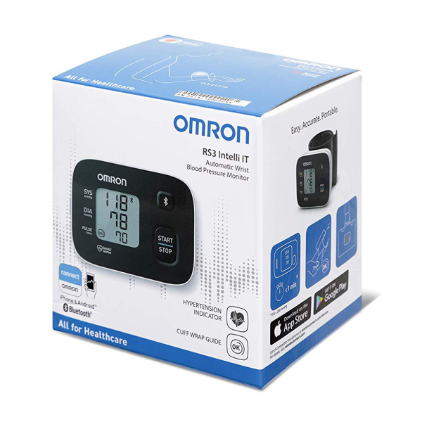 Автоматичний тонометр на зап'ястя Omron RS3 Intelli IT HEM-6161T-E (розмір манжети 13.5-21.5 см) 6 Toros Автоматичний тонометр на зап'ястя Omron RS3 Intelli IT HEM-6161T-E (розмір манжети 13.5-21.5 см) 6