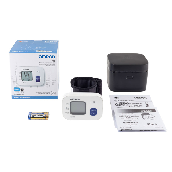 Автоматический тонометр на запястье Omron RS2 HEM-6161-E (размер манжеты 13.5-21.5 см) 5