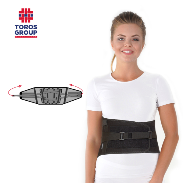 Бандаж попереково-крижовий жорсткий Toros-Group, Тип 217 (чорний) 4 Toros Бандаж попереково-крижовий жорсткий Toros-Group, Тип 217 (чорний) 4