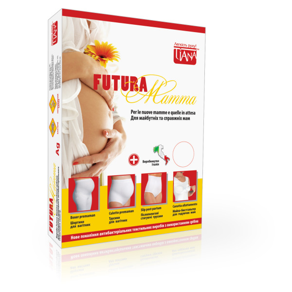 Шорти-бандаж для вагітних антибактеріальні Tiana Futura Mamma (7-9 міс), Тип 721 (білий) 2