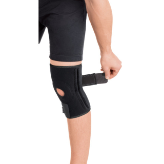 Бандаж для колінного суглоба з 4 ребрами жорсткості роз'ємний неопреновий Toros-Group, Тип 518