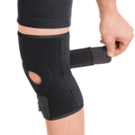 Бандаж для колінного суглоба з ребрами жорсткості роз'ємний неопреновий Toros-Group, Тип 517, р.1 / р.2