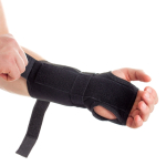 Бандаж (ортез) для променево-зап'ясткового суглоба з ребром жорсткості універсальний Toros-Group, Тип 552 (чорний) 5