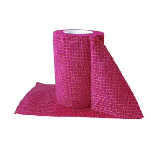 Бинт когезивний фіксуючий Toros-Group (7.5 см х 4.5 м) Рожевий, Тип 1106