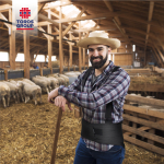 Бандаж підтримуючий жорсткий для підняття важких предметів Toros-Group, Тип 216 (чорний) 10