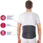 Бандаж поддерживающий жесткий Toros-Group, Тип 213 (черный) 4