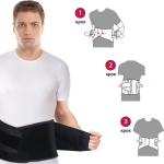 Бандаж поддерживающий жесткий Toros-Group, Тип 213 (черный) 6