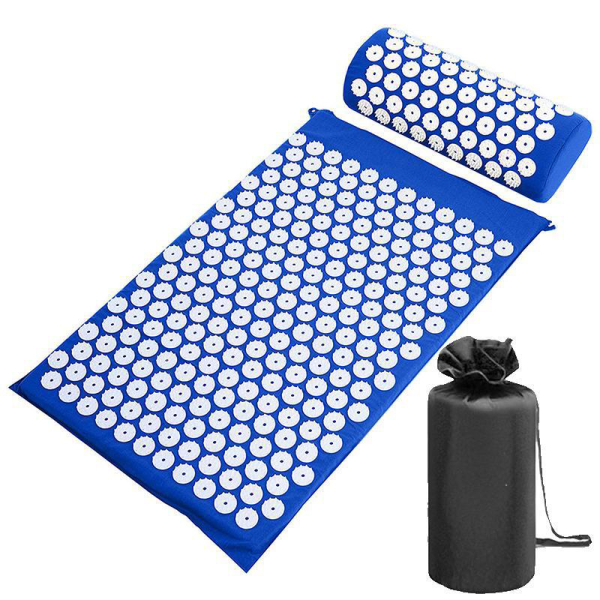 Коврик акупунктурный с подушкой Аппликатор Кузнецова, Тип 1114 (синий) 2