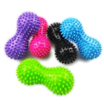 М’яч масажний подвійний з шипами, Тип 1115ж (жовтий) 2