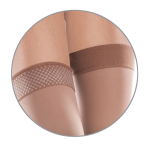 Чулки антиварикозные лечебные с компрессией 27-36 мм рт. ст. с открытым носком Tiana, 340 DEN, Тип 965 (бежевый) 3