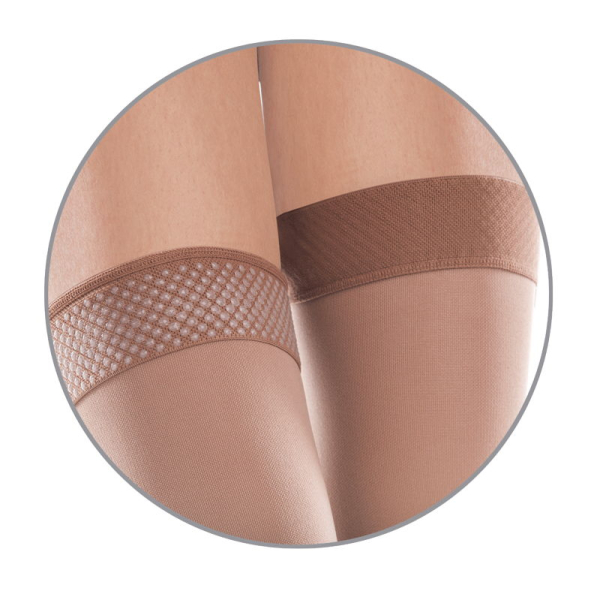 Чулки антиварикозные лечебные с компрессией 27-36 мм рт. ст. с открытым носком Tiana, 340 DEN, Тип 965 (бежевый) 3