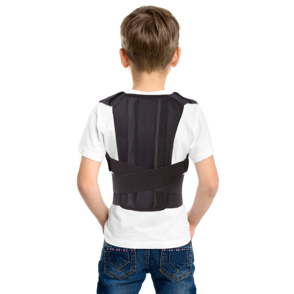 Корсет для корекції постави дитячий Toros-Group, Тип 652 (чорний) 2