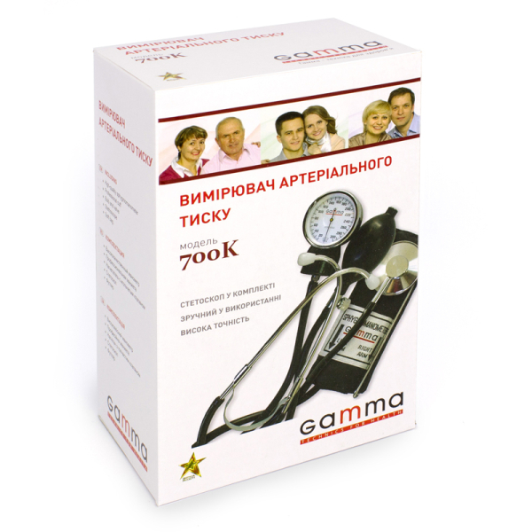 Механічний тонометр Gamma 700K (розмір манжети 22-32 см) 3 Toros Механічний тонометр Gamma 700K (розмір манжети 22-32 см) 3
