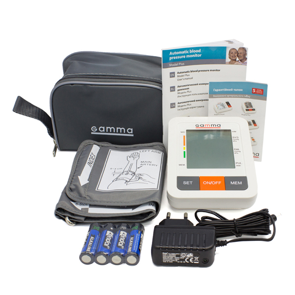 Автоматический тонометр на плечо Gamma Plus с адаптером (размер манжеты 22-32 см) 2