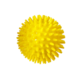 М’яч масажний твердий 8 см з шипами Toros-Group, Тип 1116/8 (жовтий)