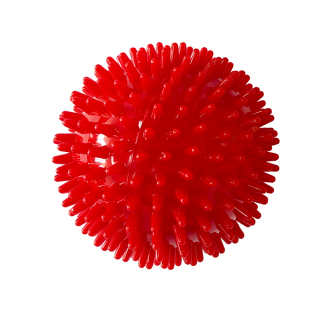 М’яч масажний твердий 9 см з шипами Toros-Group, Тип 1116/9 (червоний)