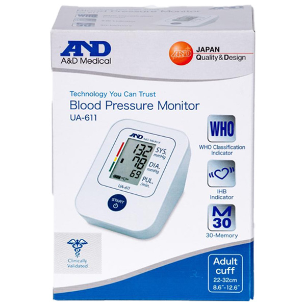 Автоматический тонометр на плечо AND UA-611 (размер манжеты 22-32 см) 6