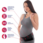 Бандаж до- и послеродовой с ребрами жесткости, пористый Toros-Group, Тип 114-П (черный) 3