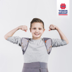 Корсет для корекції постави дитячий Toros-Group, Тип 652 (сірий з котами) 2