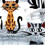 Корсет для корекції постави дитячий Toros-Group, Тип 652 (сірий з котами) 5