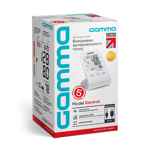 Автоматичний тонометр на плече Gamma 4Gen Control (розмір манжети 22-36 см) 4 Toros Автоматичний тонометр на плече Gamma 4Gen Control (розмір манжети 22-36 см) 4
