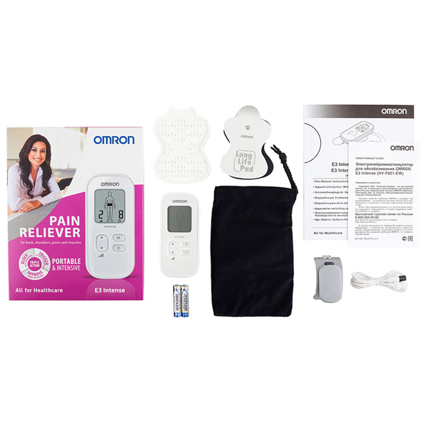 Массажер (миостимулятор T.E.N.S.) Omron E3 Intense HV-F021-EW 3 Toros Массажер (миостимулятор T.E.N.S.) Omron E3 Intense HV-F021-EW 3